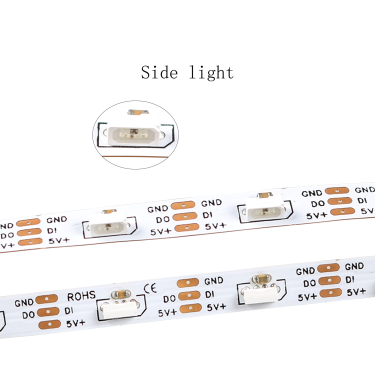 Side light SK6812 addressable skinny programmable smd4020 RGB pixel strips